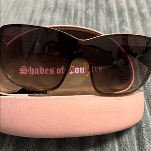 Juicy Couture Brown Gradient Shield Sunglasses with tanTrim